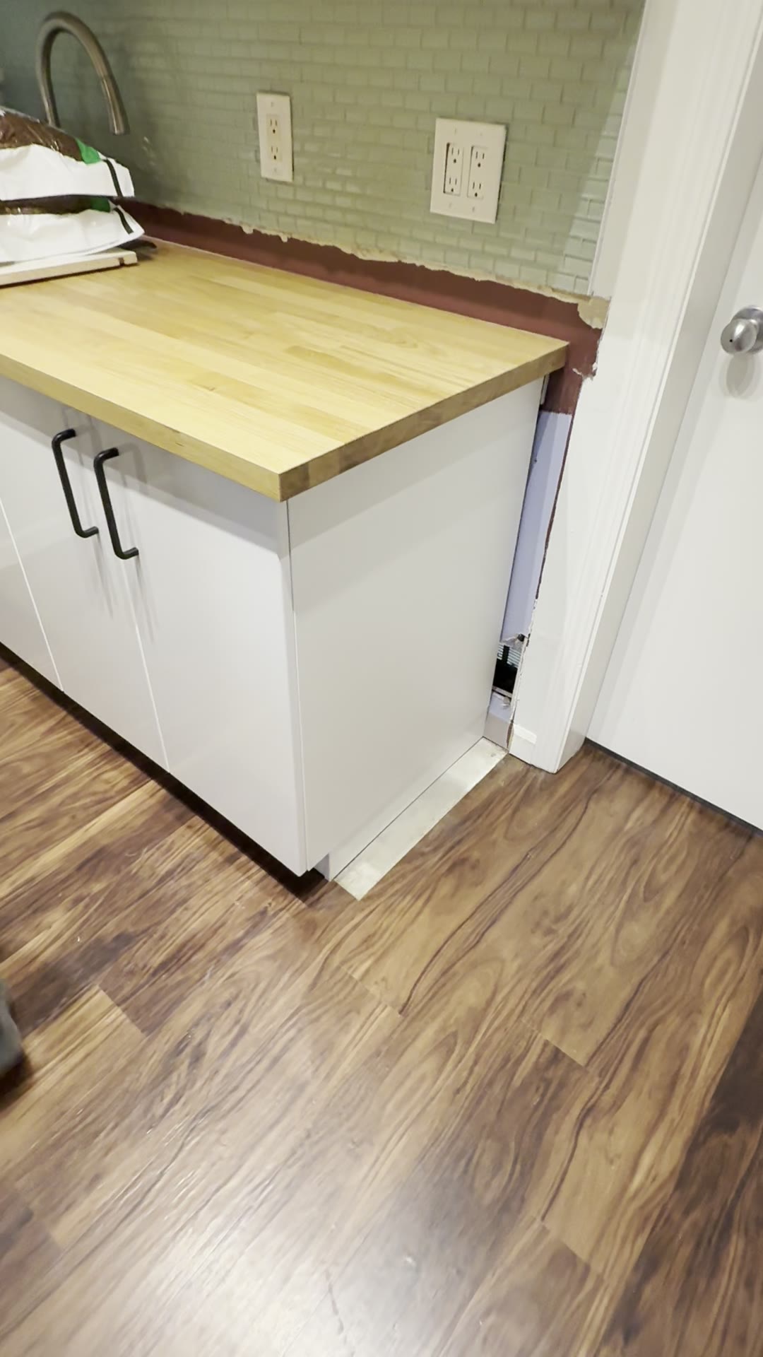 After — completed custom cabinet remodeling.