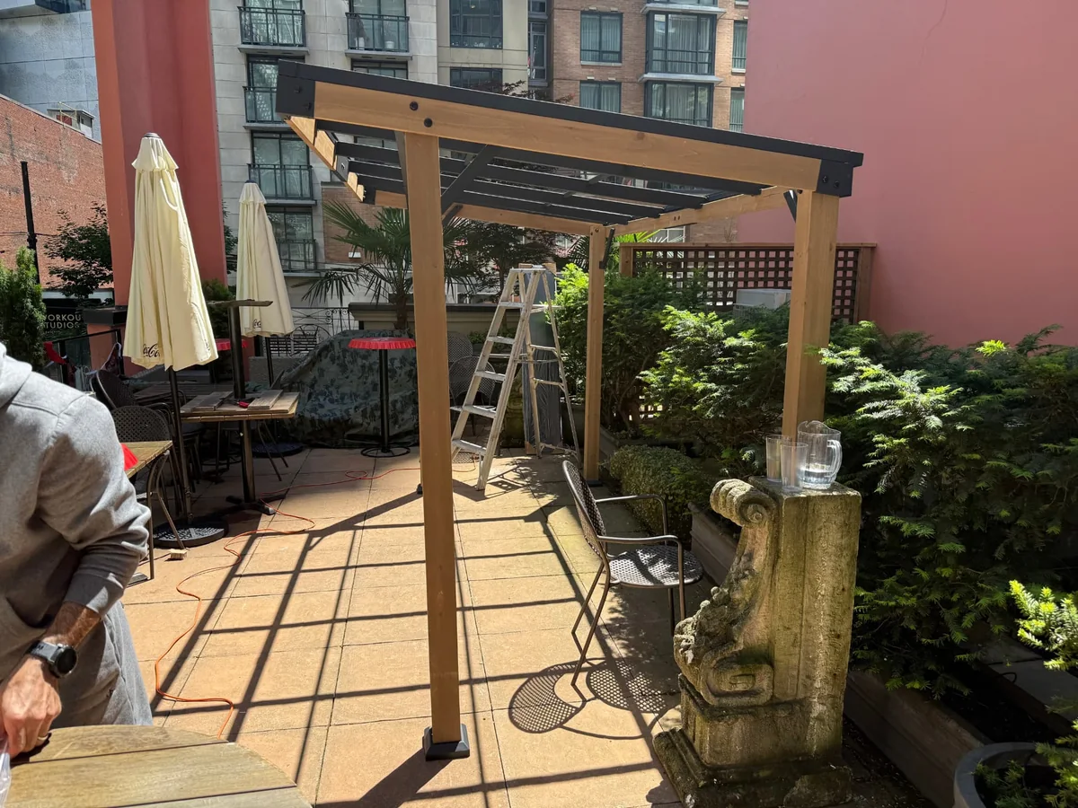 Professional gazebo installation by Makto Services